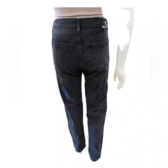 Free People Boyish MIdnight Cowboy Straight Leg Black Jeans Size 27 - Picture 5 of 14